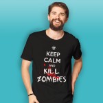 Keep Calm and Kill Zombies - koszulka męska