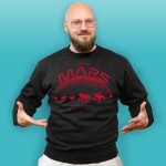 Mars Exploration Society - czarna bluza męska [CRAZY PROMO]