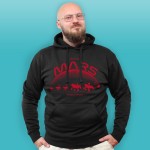 Mars Exploration Society - czarna bluza męska z kapturem [CRAZY PROMO]