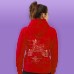 Perseverance / Ingenuity - czerwona bluza damska z kapturem [ULTRA RED EDITION] [CRAZY PROMO]