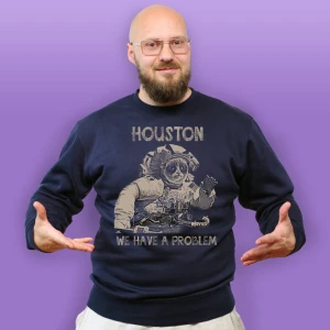 Koteł / Houston we have a problem - granatowa bluza męska [CRAZY PROMO]